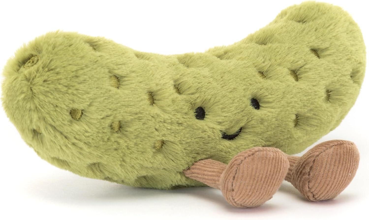 Jellycat Amuseables Pickle Stuffed Toy, 6 inches - Vegetable Plush - Fun Gift Idea
