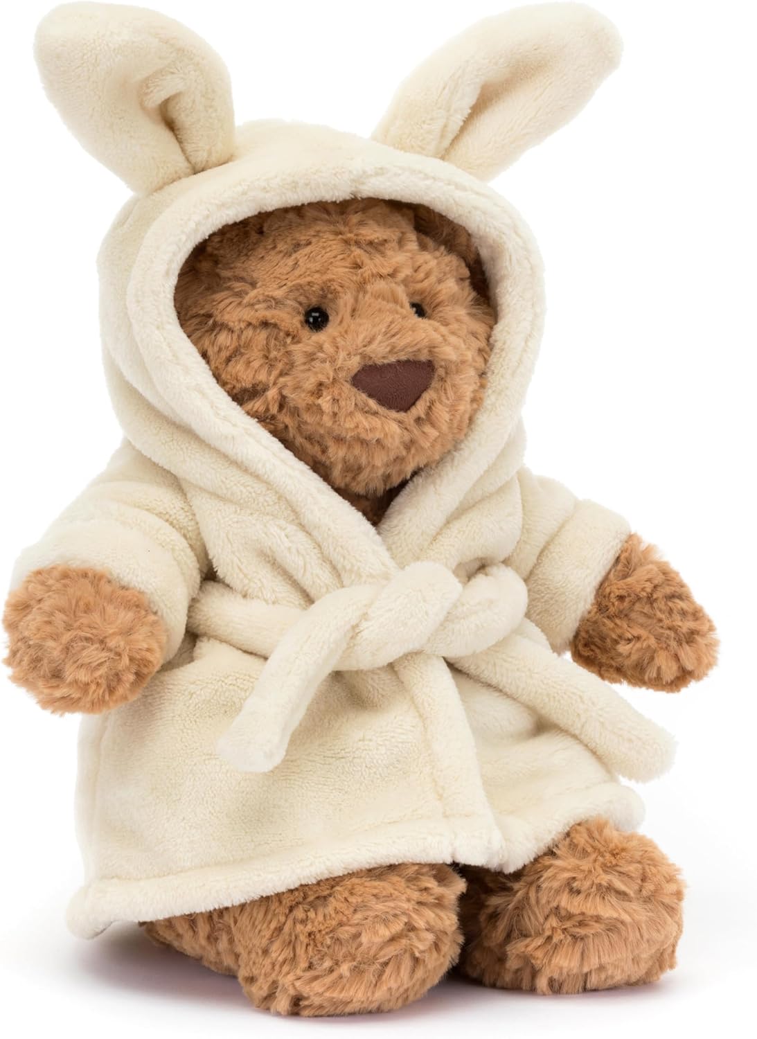 Jellycat Bartholomew Bear with Bathrobe Stuffed Animal, 10 inches - Teddy Bear Plush - Soft & Huggable - Classic Children's Gift