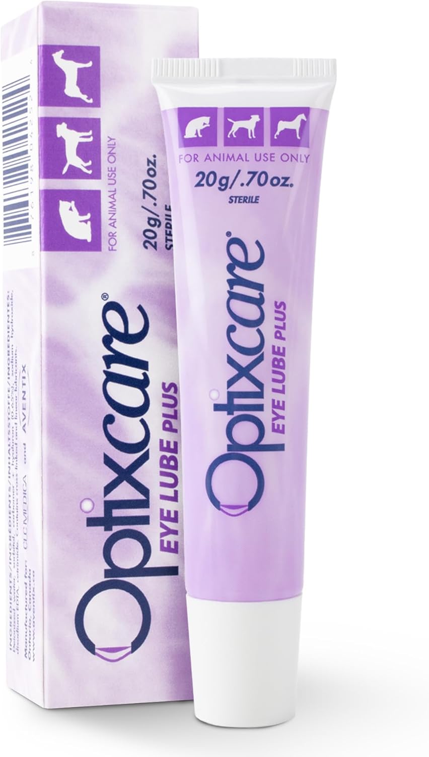 Eye Lube Plus, 20 Gram Tube, Pet Eye Hydration for Dogs, Cats, & Horses