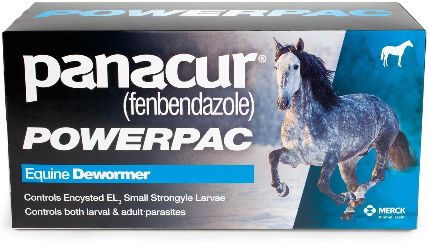 MERCK ANIML Health/DURVET Panacur Powerpac Dewormr Fenbendazole 1 Pack 57 Gram Paste 10%