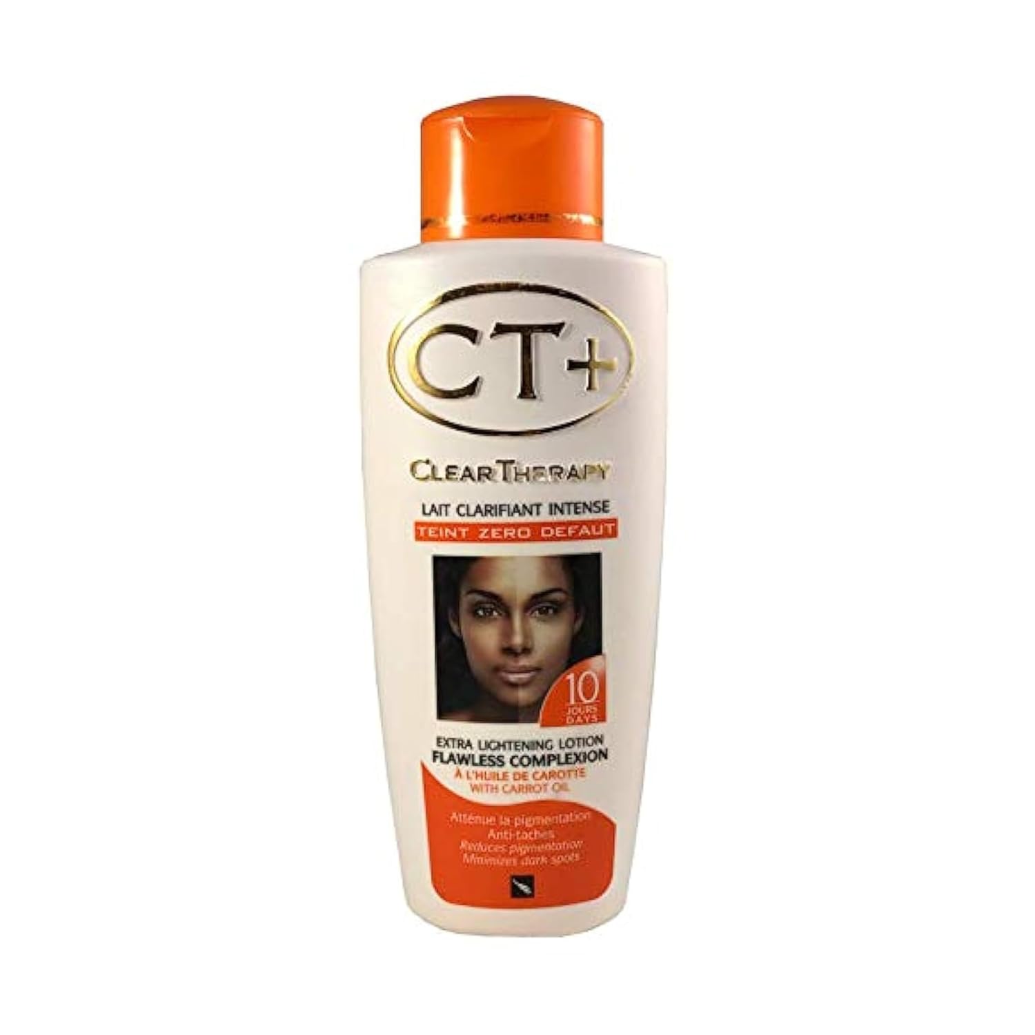 CT+ Clear Therapy Lotion – Daily Skin Moisturizer with Botanical Ingredients – Smooth, Even-Looking Skin Appearance (500ml, With Carrot Oil)
