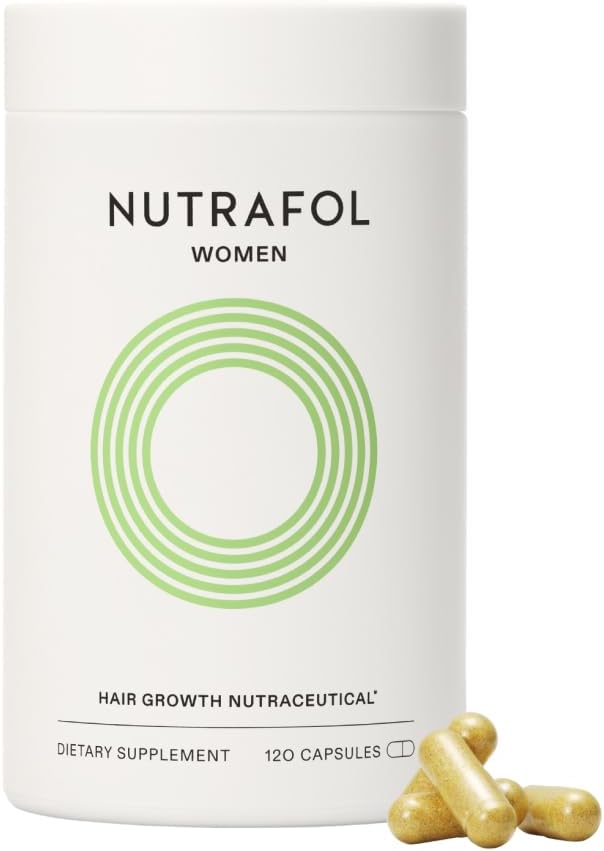 Nutrafol Women’s Hair Growth Supplements, Ages 18-44, Clinically Proven for Visibly Thicker and Stronger Hair, Dermatologist Recommended – 1 Month Supply